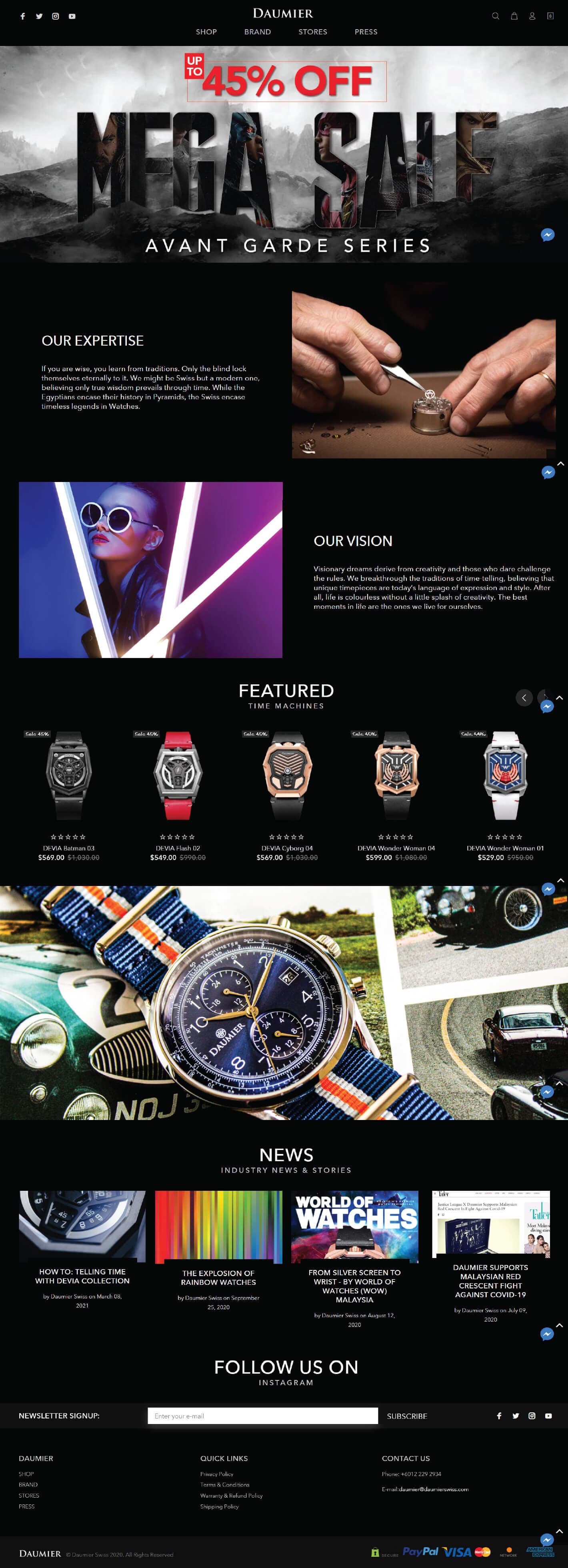Daumier - Luxury Watches E-commerce - Image 2